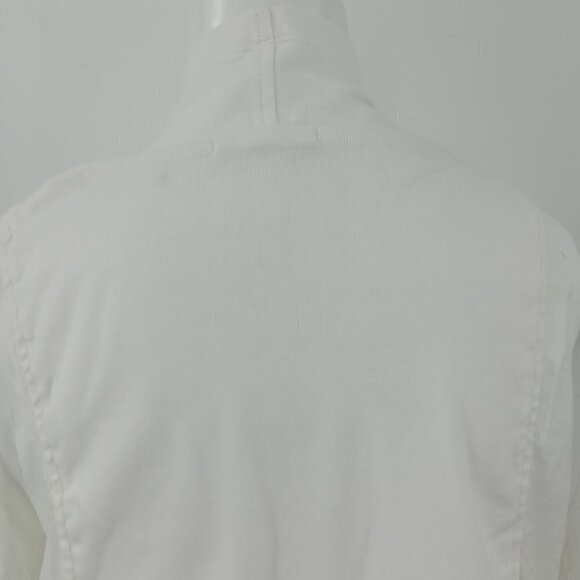 Barbara Lesser White Open Front Cardigan Size S - Picture 7 of 12